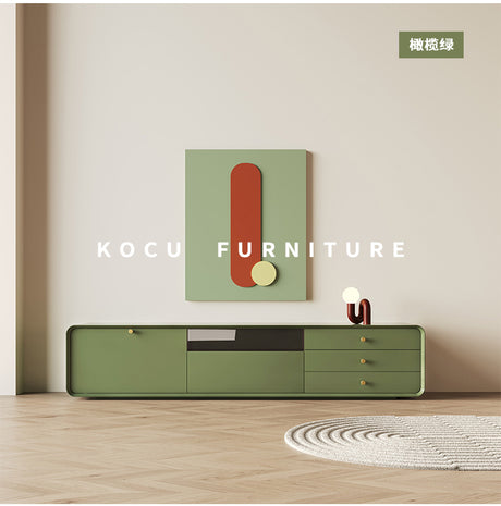 KOCU HOME Ulises Modern Minimalist Solid Wood TV Cabinet Coffee Table Combination from KOCU HOME