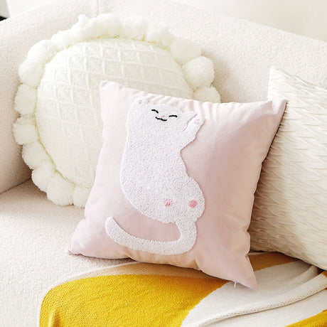YOULI Elowen Contemporary Soft-Cover Cat Pillow from YOULI