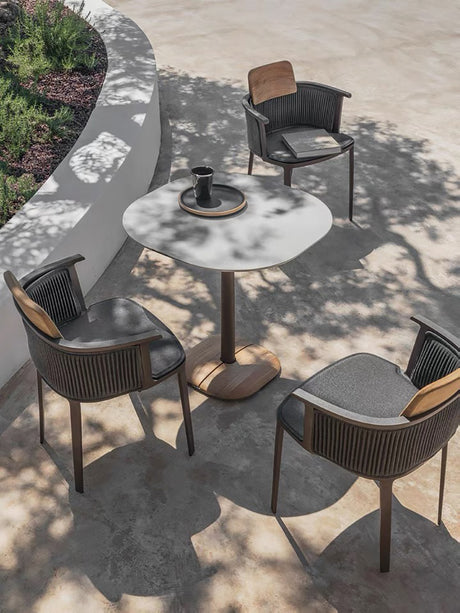 RATTAN SPACE Santiago Waterproof Sun-Resistant Three-Piece Balcony Set from RATTAN SPACE