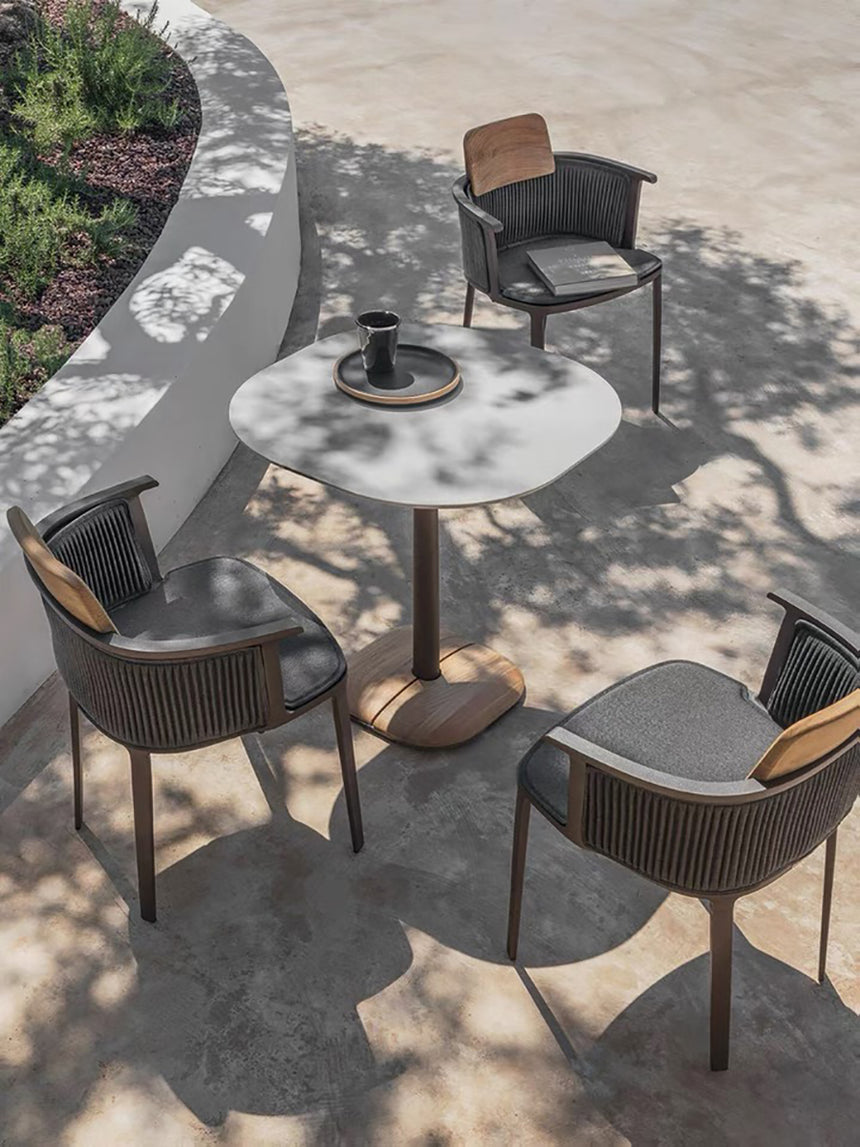 RATTAN SPACE Santiago Waterproof Sun-Resistant Three-Piece Balcony Set from RATTAN SPACE