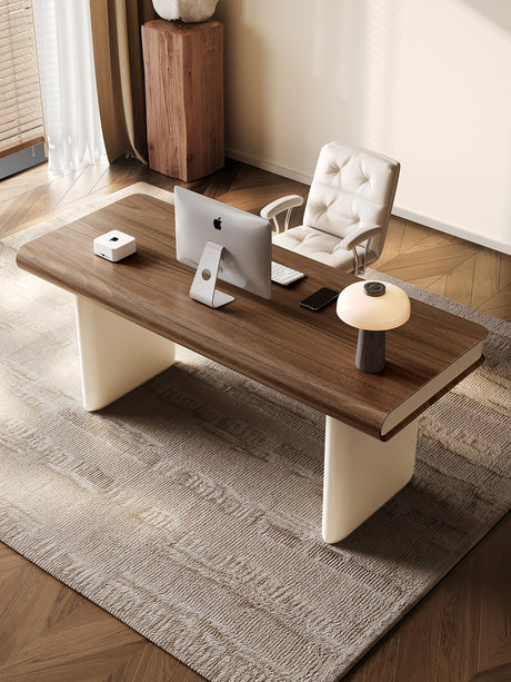 QUANMU Lorenzo Elegant Walnut Workstation from QUANMU