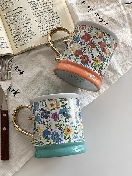 YASUKI Livia Elegant Floral Ceramic Cup from YASUKI