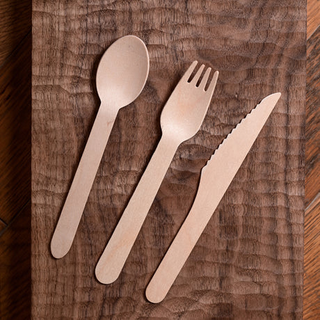 MOMO'S TALK Juniper Eco-Friendly Wooden Cutlery Set from MOMO'S TALK