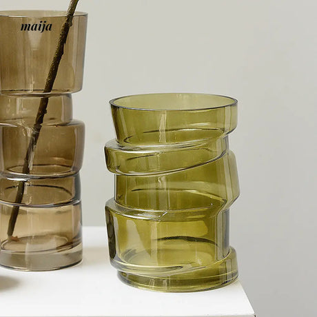 Stacked Glass Tinted Vase from maija