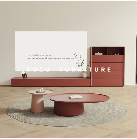 KOCU HOME Santiago Elegant Custom Solid Wood TV Cabinet from KOCU HOME