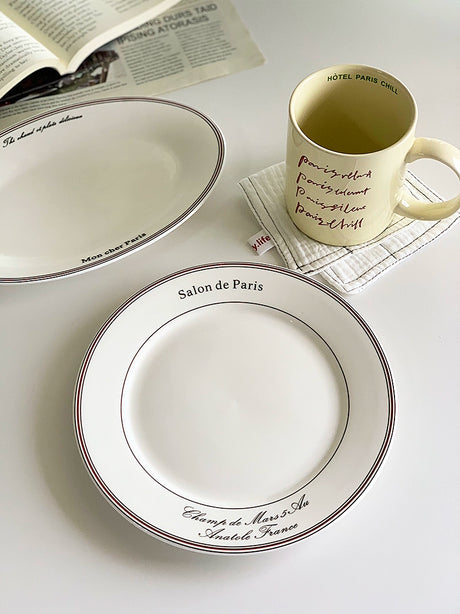 YASUKI JINWEI Elegant Ceramics Breakfast Tableware from YASUKI