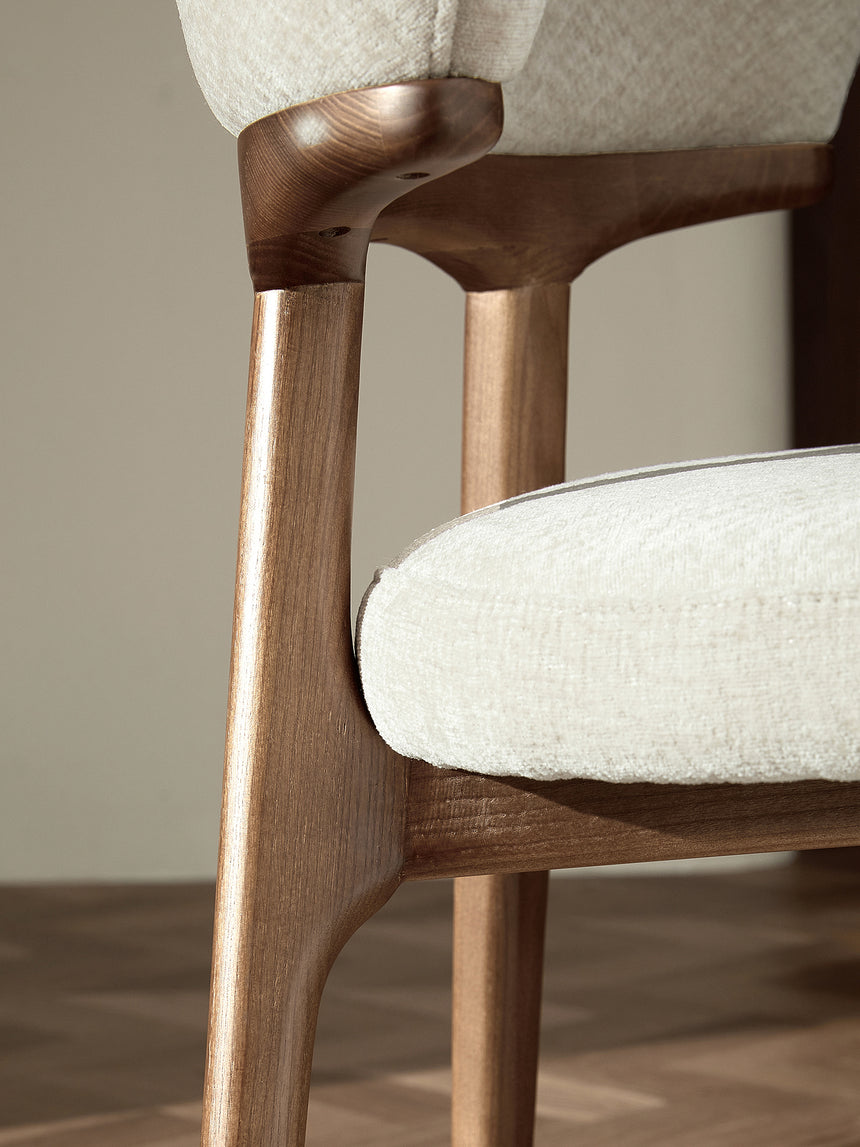 QUANMU Alhambra Elegant Solid Wood Dining Chair Set from QUANMU