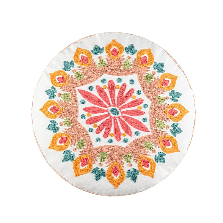 YOULI Amara Handmade Ethnic Round Pillow from YOULI