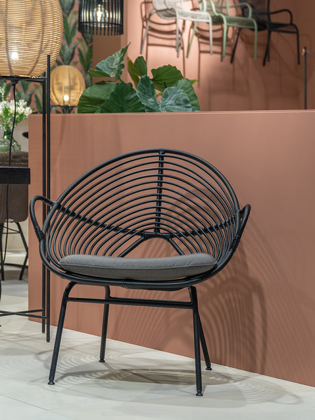 RATTAN SPACE Thibault Cozy Three-Piece Vine Chair Set from RATTAN SPACE