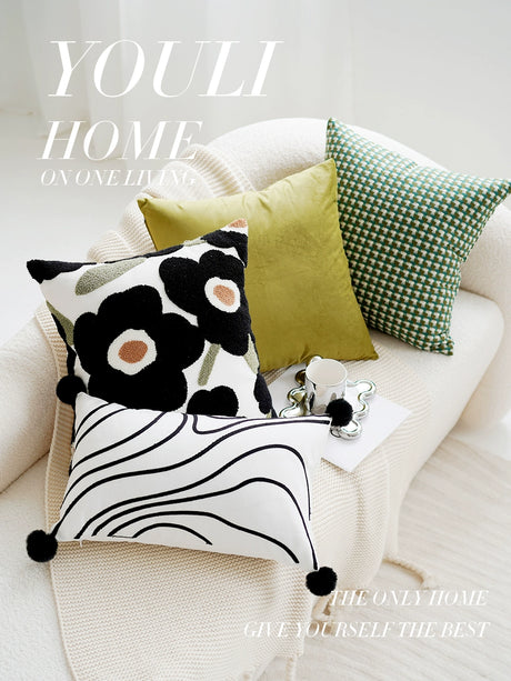 YOULI Arabella Retro Flowered Pillowcase - Light Luxury Style from YOULI