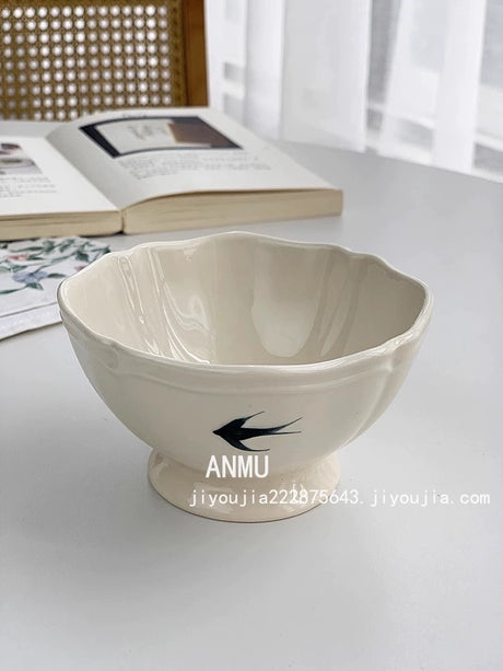 YASUKI Hiroshi Elegant Hand-Painted Ceramic Dish from YASUKI