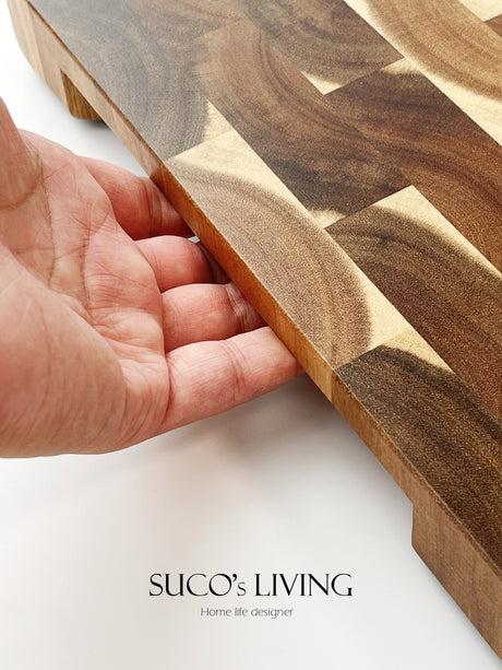 SUCO KhaoLak Rustic Natural Acacia Wood Cutting Board from SUCO