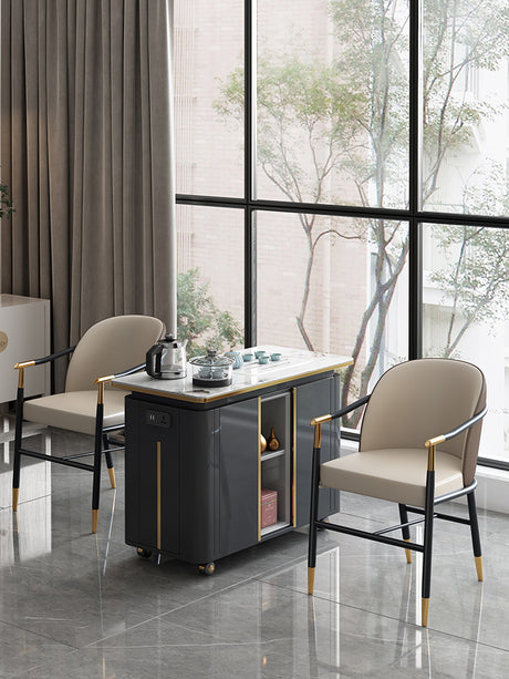 QUANMU Seraphina Chic Contemporary Coffee Table Set from QUANMU