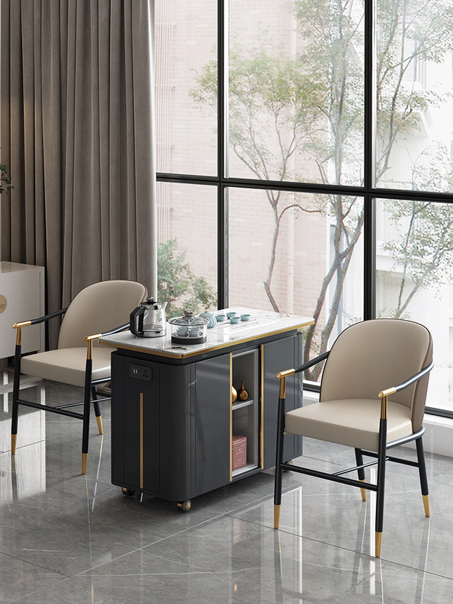 QUANMU Seraphina Chic Contemporary Coffee Table Set from QUANMU
