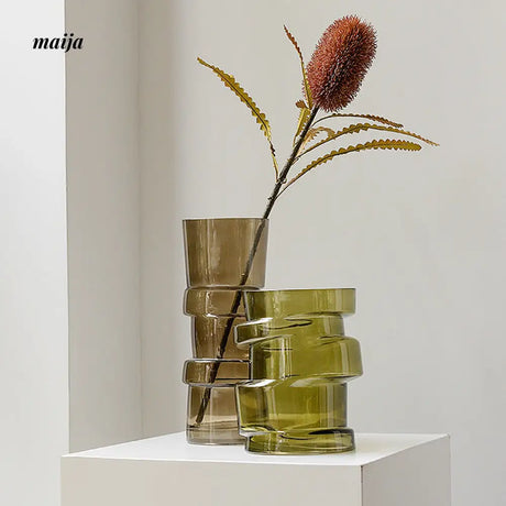 Stacked Glass Tinted Vase from maija