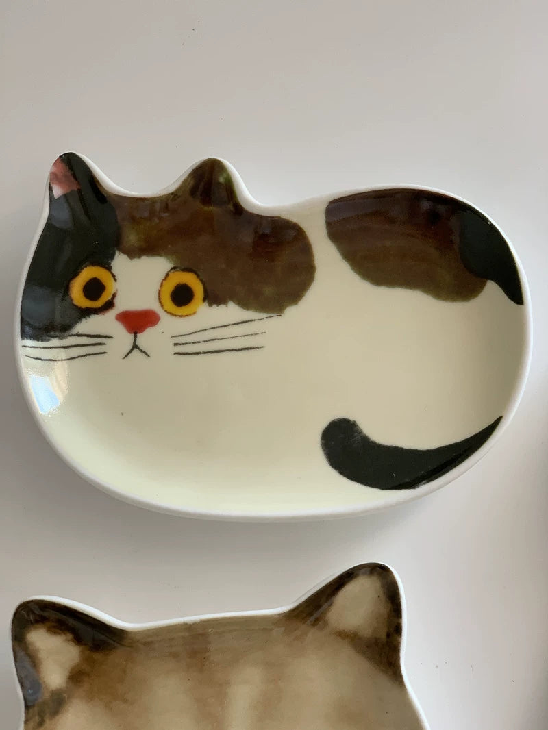 YASUKI Felicity Adorable Ceramic Cat Dish from YASUKI