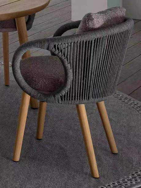 RATTAN SPACE Isolde Serenity Rain-Resistant Outdoor Dining Chair Set. from RATTAN SPACE