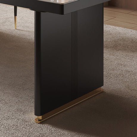 QUANMU Elowen Elegant Minimalist Rockboard Desk Table from QUANMU