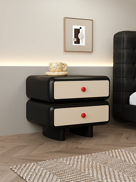 APARTMENT NO.7 Giovanni Chic Modern Black Bedside Table from APARTMENT NO.7