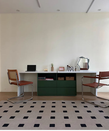 KOCU HOME Lysander Contemporary Solid Wood Double Desk from KOCU HOME