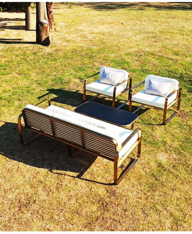 DIME GARDEN Marisol Modern Rainproof Outdoor Sofa Chair from DIME GARDEN