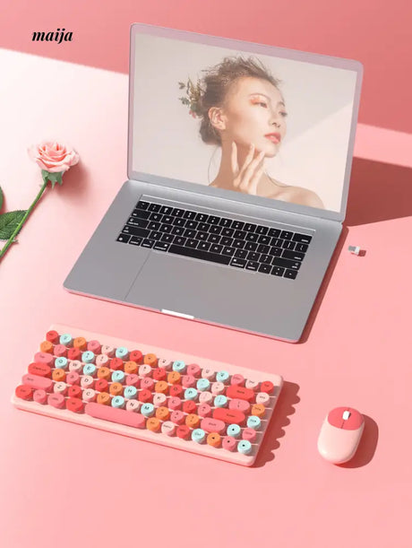 Candy Colour Keyboard Mouse Set from Tounee