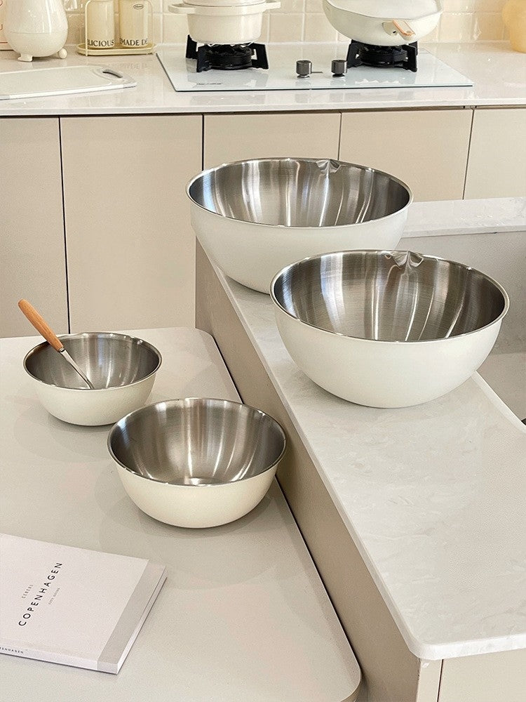 SUCO Akihiko Elegant Stainless Steel Salad Bowl from SUCO