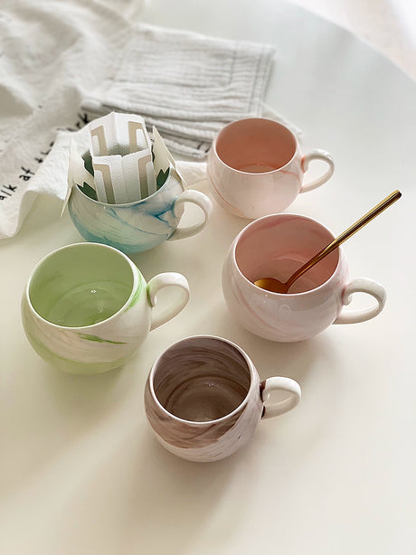 YASUKI Jasper Elegant Nordic Marble Ceramic Cup from YASUKI