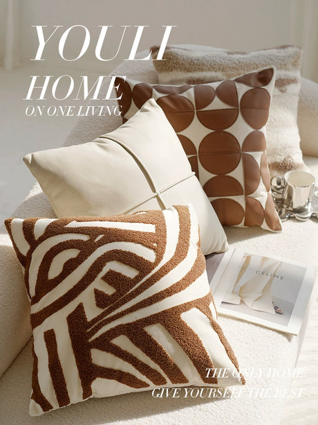 YOULI Marcellus Creamy Soft Retro Sofa Pillow Set from YOULI