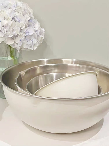 SUCO Akihiko Elegant Stainless Steel Salad Bowl from SUCO