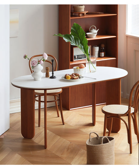 HANKE Lorian Elliptical Compact Italian Dining Table from HANKE