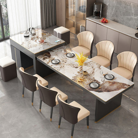 QUANMU Santiago Modern Lightweight Luxury Dining Table from QUANMU