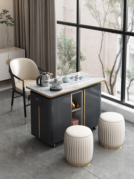QUANMU Seraphina Chic Contemporary Coffee Table Set from QUANMU