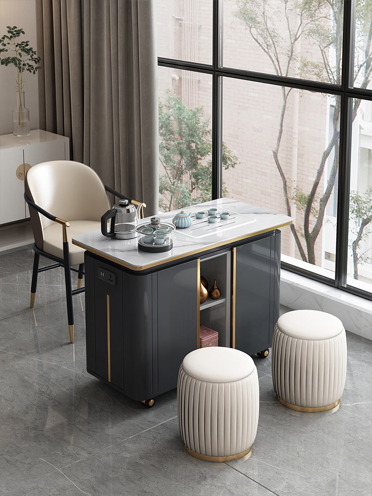 QUANMU Seraphina Chic Contemporary Coffee Table Set from QUANMU