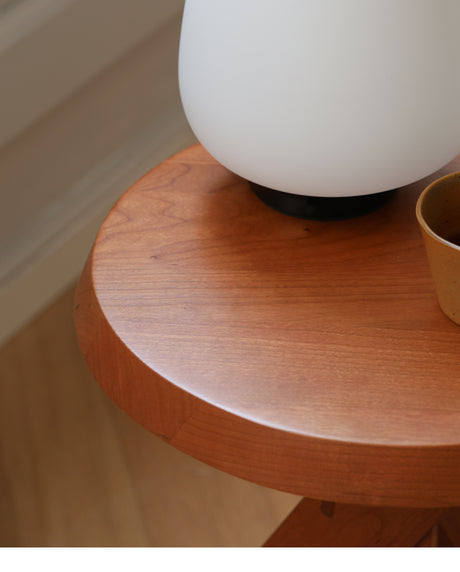 HANKE Zephyra Sleek Natural Wood Minimalistic Coffee Table from HANKE