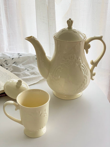 YASUKI Jasper Elegant Relief Design Teapot from YASUKI