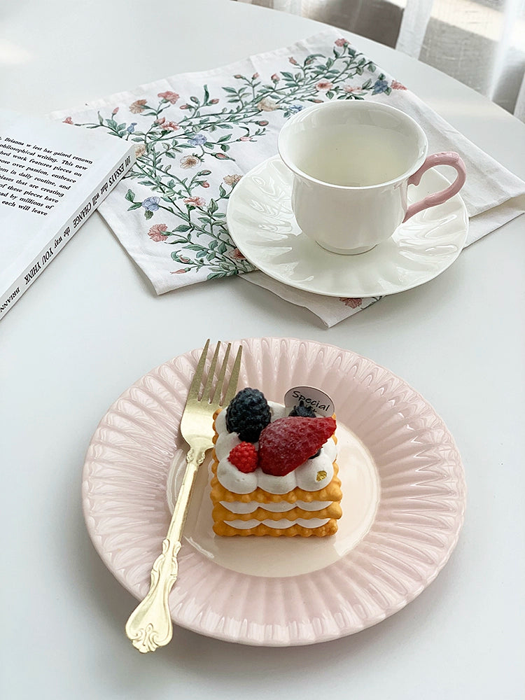 YASUKI Jasper Delicate INS Lace Dessert Plate from YASUKI