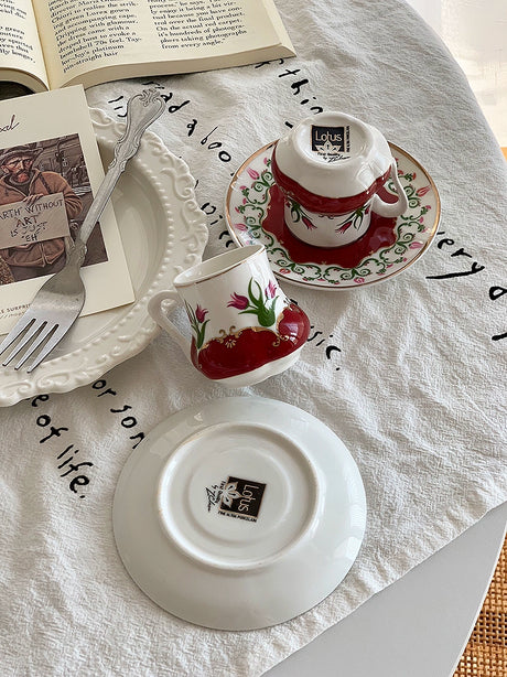 YASUKI Jonathan Vintage Chic Ceramic Tea Cup from YASUKI