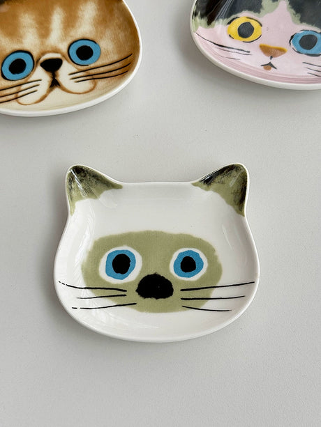 YASUKI Felicity Adorable Ceramic Cat Dish from YASUKI