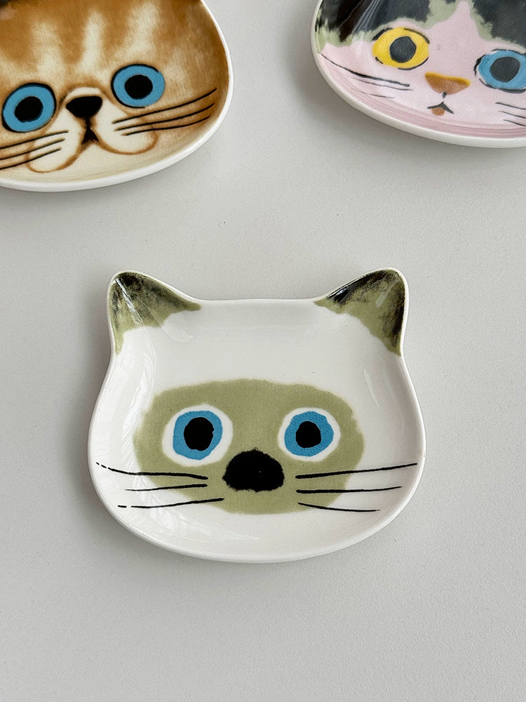 YASUKI Felicity Adorable Ceramic Cat Dish from YASUKI