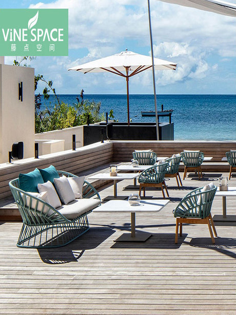 RATTAN SPACE Marisol Rustic Twin-Top Scandinavian Coffee Table from RATTAN SPACE
