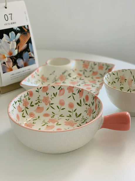 YASUKI Elowen Elegant Floral Design Bowl Set from YASUKI