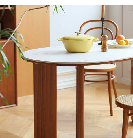 HANKE Lorian Elliptical Compact Italian Dining Table from HANKE