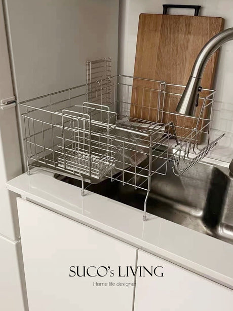 SUCO Haruki Space-Saving Stainless Steel Drying Rack from SUCO