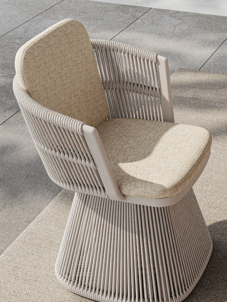 DIME GARDEN Santiago Elegant Woven Rattan Dining Set from DIME GARDEN