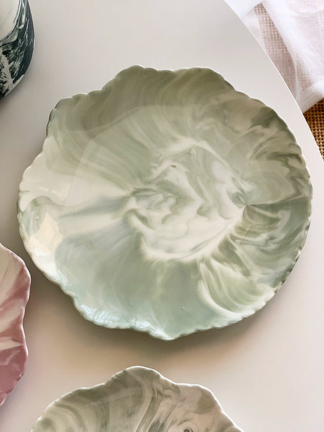 YASUKI Oliver Modern Marble Design Ceramic Date Bowl from YASUKI