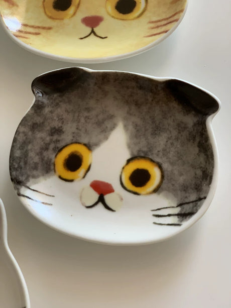 YASUKI Felicity Adorable Ceramic Cat Dish from YASUKI