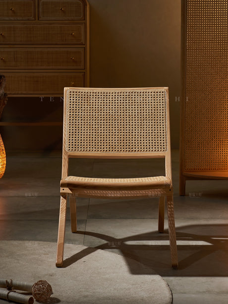 RATTAN CRAFTSMAN Folding Rattan Lounge Chair from RATTAN CRAFTSMAN