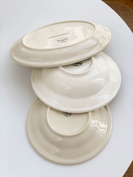 YASUKI Chenhao Minimalist INS Texture White Ceramic Bowl from YASUKI