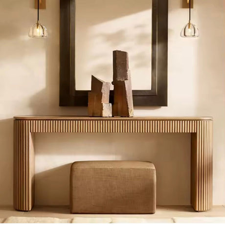 JINYI Xochitl Rustic Solid Wood Accent Table from JINYI